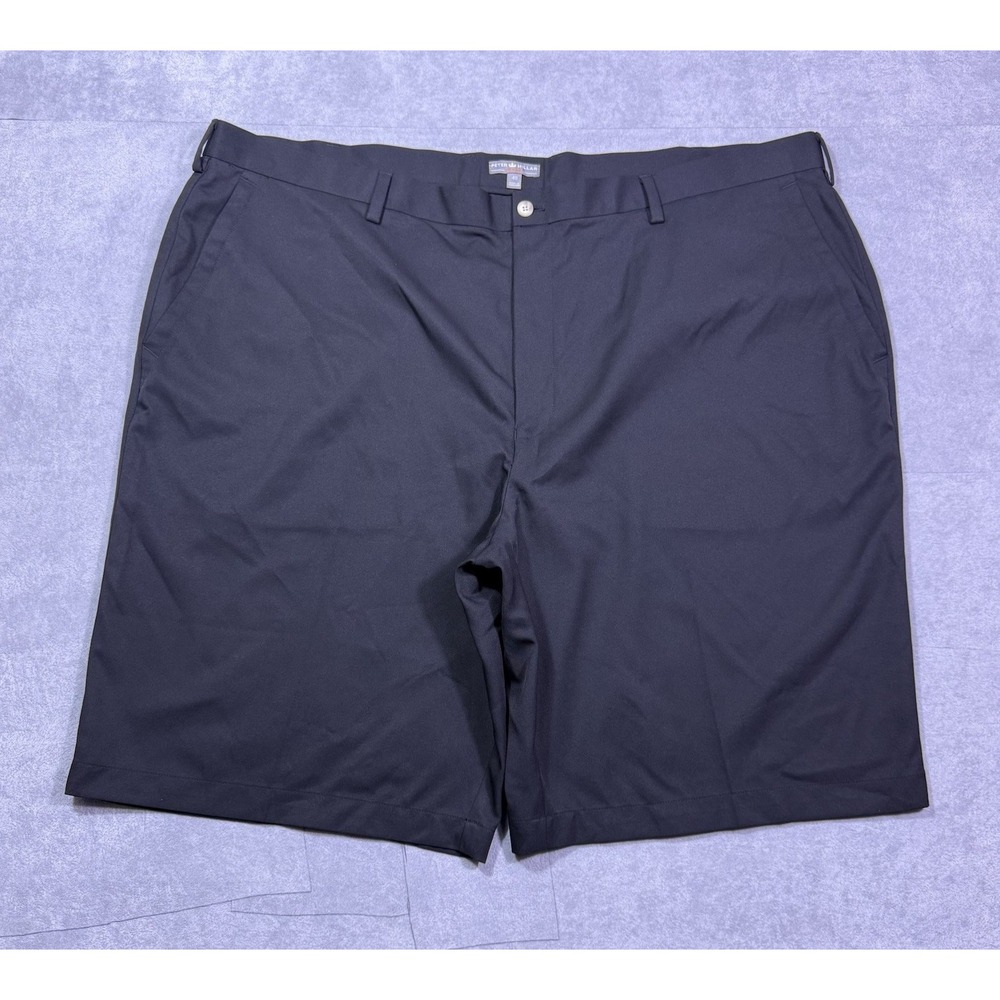 Peter Millar Shorts Mens 48 Black Crown Salem Performance Golf Athleisure